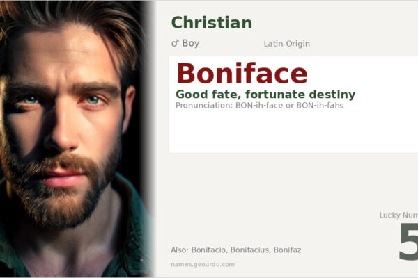 Boniface Name Meaning — Latin Origin, Boy Name & History (2025)