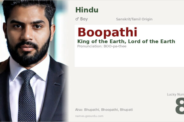 Boopathi Name Meaning — Sanskrit Origin, Boy Name & Royal Significance (2025)