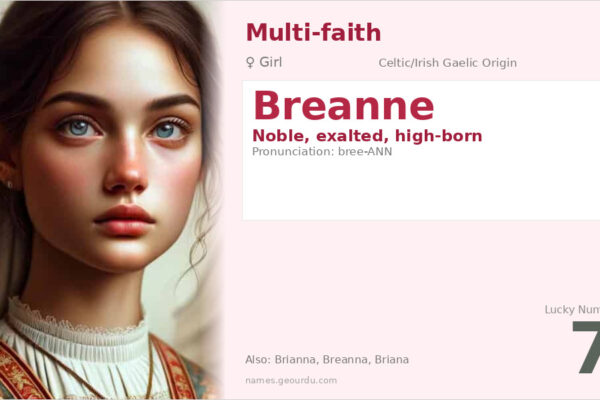 Breanne Name Meaning — Celtic Origin, Girl Name & Details (2025)