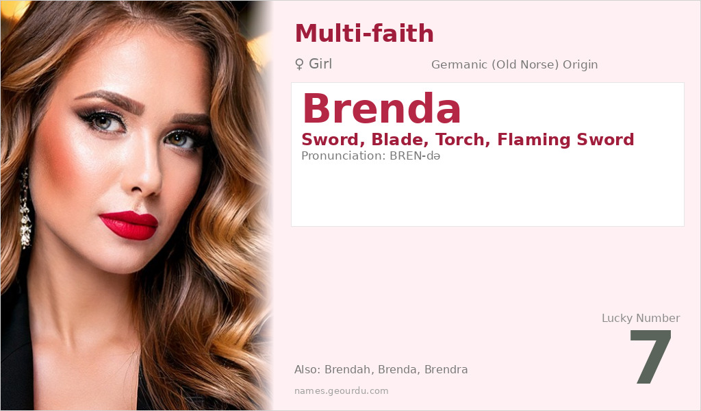 Brenda Name Meaning and Details