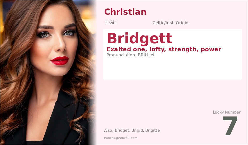 Bridgett Name Meaning and Details