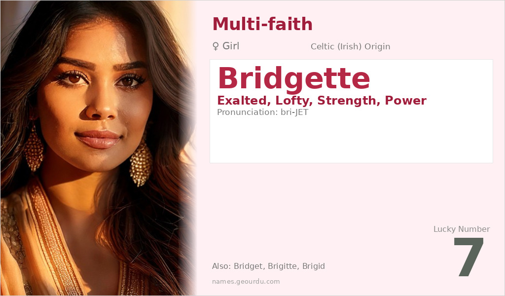 Bridgette Name Meaning and Details