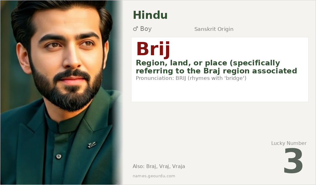 Brij Name Meaning and Details