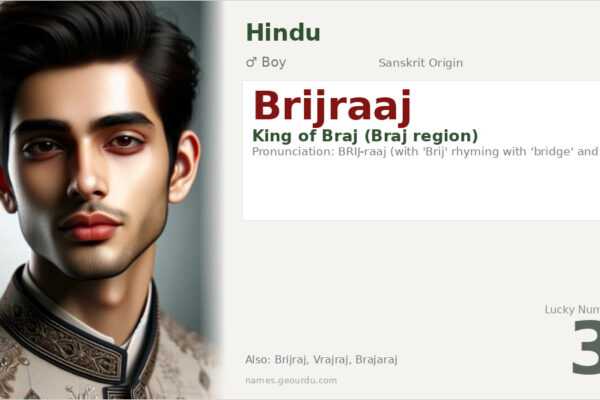 Brijraaj Name Meaning — Sanskrit Origin, Hindu Boy Name & Details (2025)