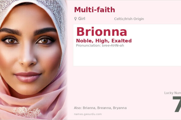 Brionna Name Meaning — Celtic Origin, Girl Name & Details (2025)