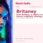 Britaney Name Meaning and Details