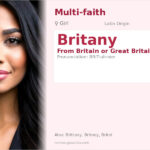 Britany Name Meaning and Details