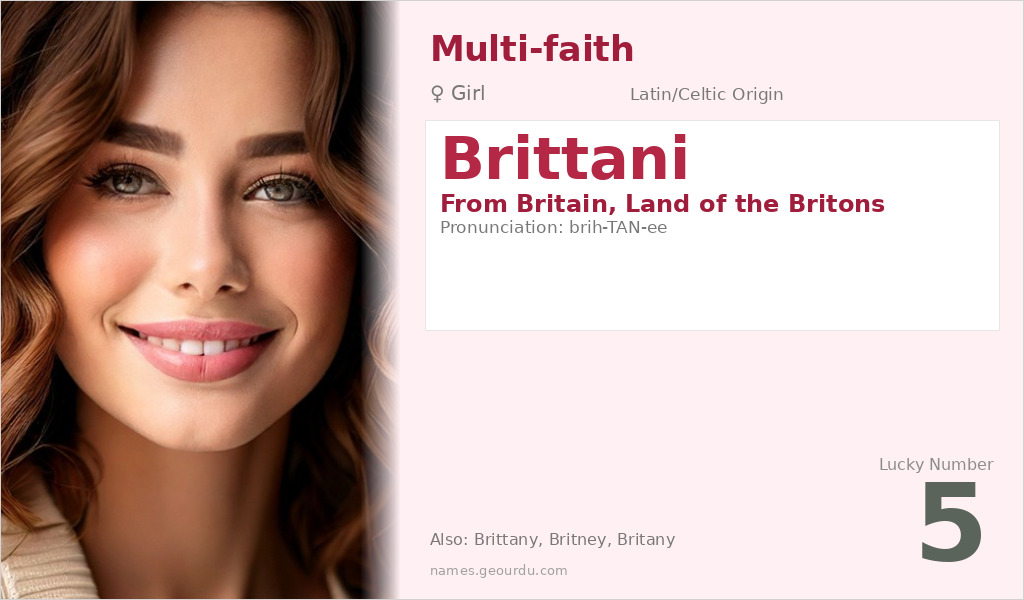 Brittani Name Meaning and Details