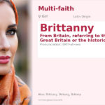 Brittanny Name Meaning and Details