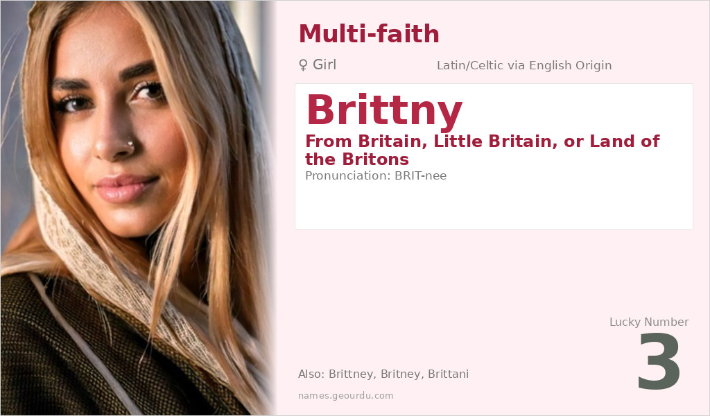 Brittny Name Meaning and Details
