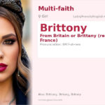 Brittony Name Meaning and Details