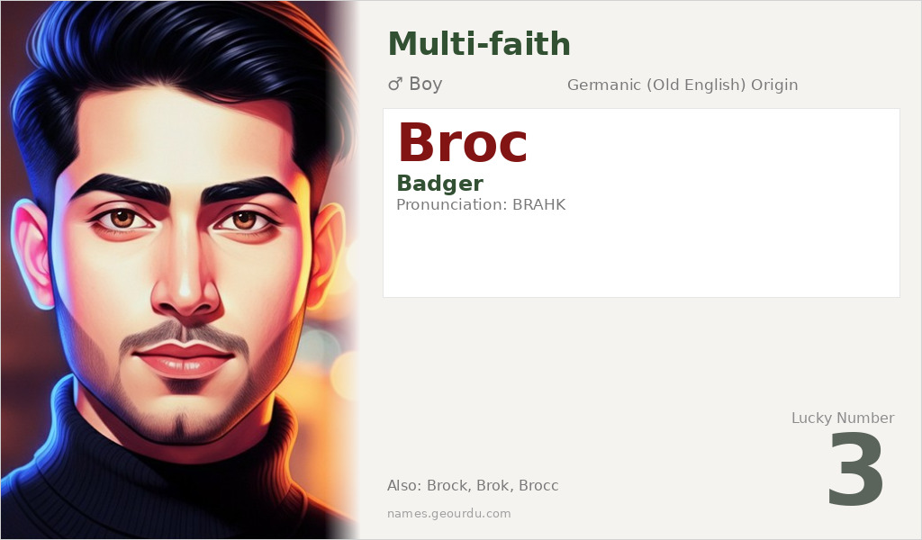 Broc Name Meaning and Details