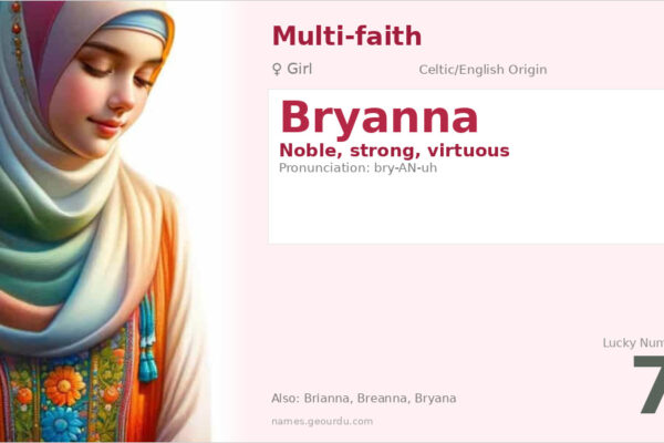 Bryanna Name Meaning — Celtic Origin, Girl’s Name & Details (2025)