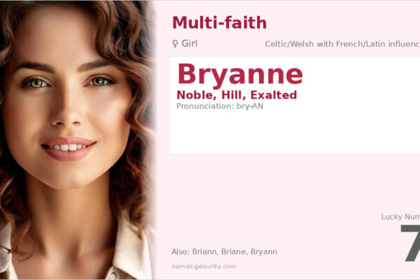 Bryanne Name Meaning — Celtic Origin, Girl’s Name & Details (2025)