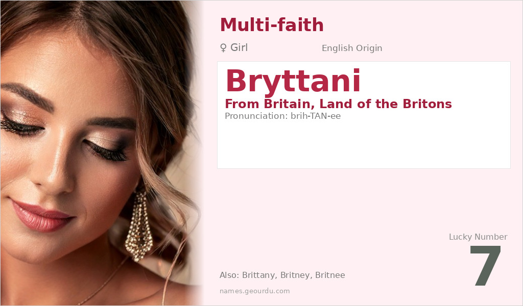 Bryttani Name Meaning and Details
