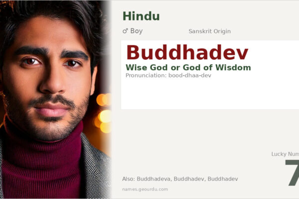 Buddhadev Meaning — Origin, Gender & Details (2025)