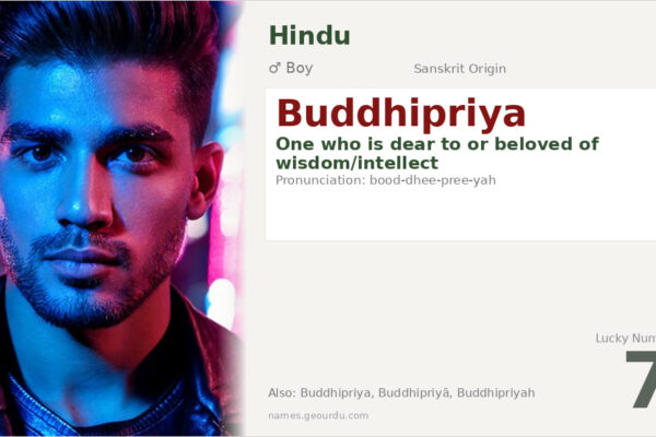 Buddhipriya Name Meaning — Sanskrit Origin, Boy Hindu Name & Details