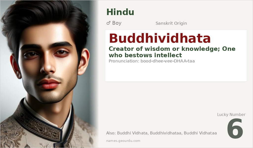 Buddhividhata Name Meaning and Details