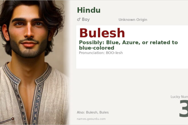 Bulesh Name Meaning — Origin, Gender & Details (2025)