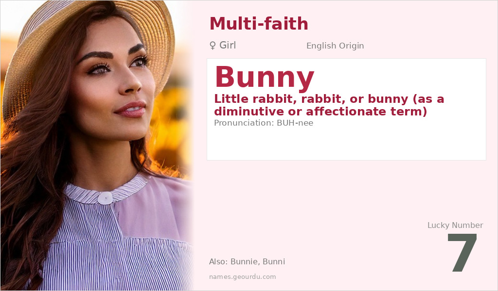 Bunny Name Meaning and Details