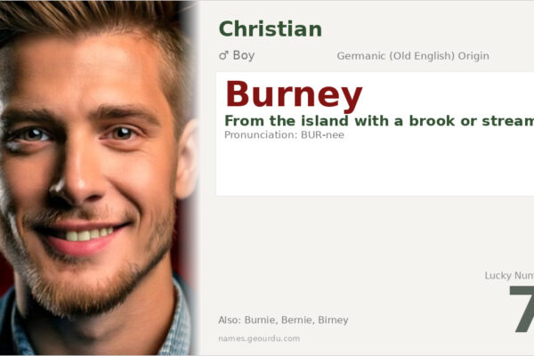 Burney Name Meaning — Origin, Gender & Details (2025)