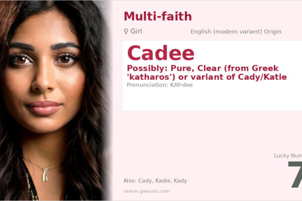 Cadee Name Meaning — Origin, Gender & Details (2025)