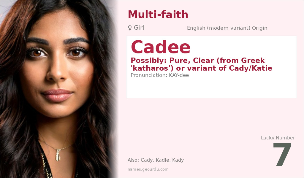 Cadee Name Meaning and Details