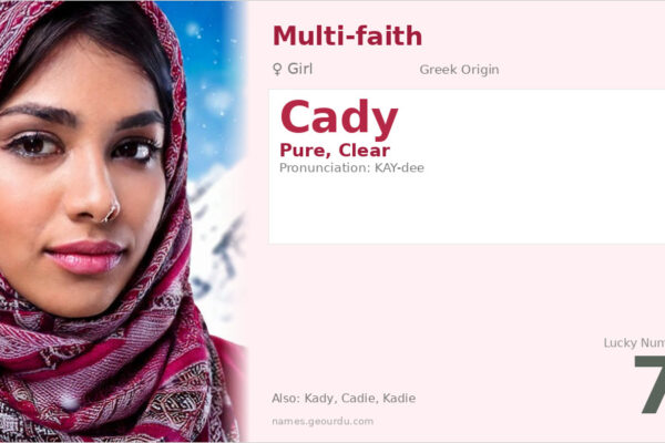 Cady Name Meaning — Origin, Gender & Details (2025)