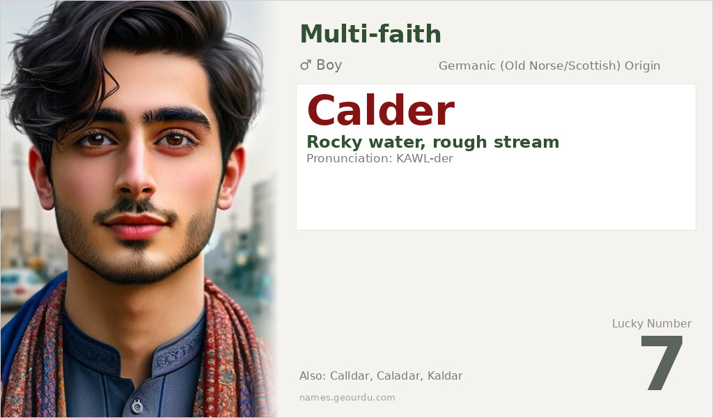 Calder Name Meaning and Details