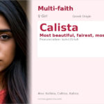 Calista Name Meaning and Details