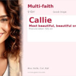 Callie Name Meaning and Details