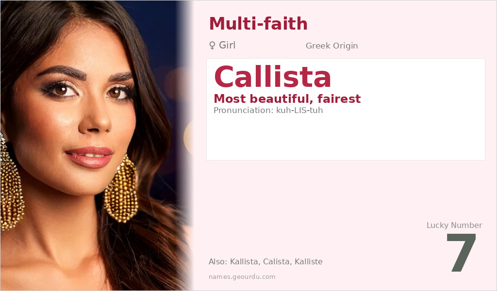 Callista Name Meaning and Details