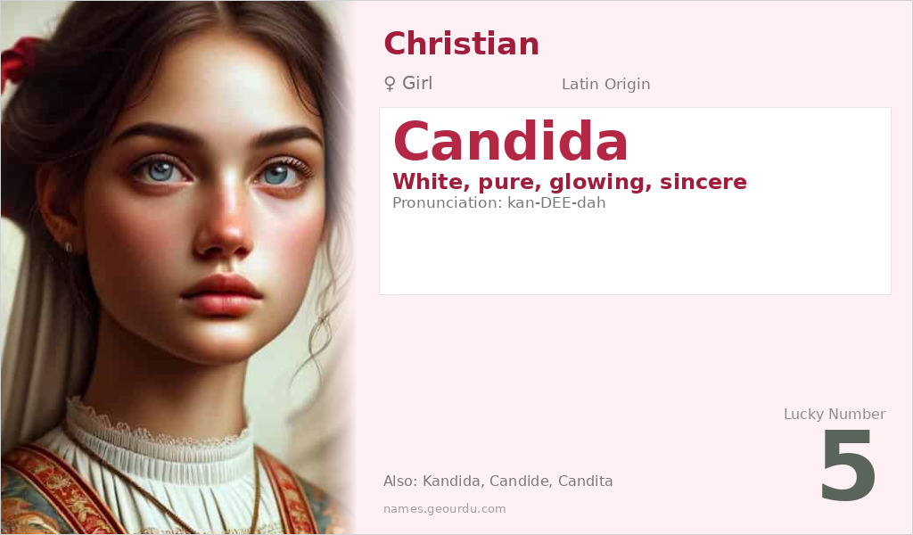 Candida Name Meaning and Details