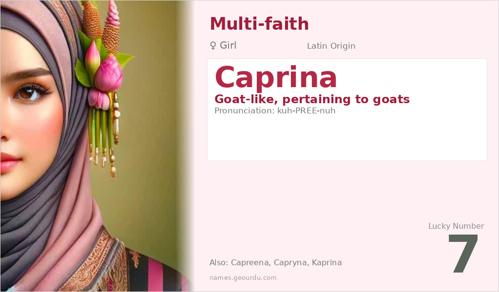 Caprina Name Meaning and Details