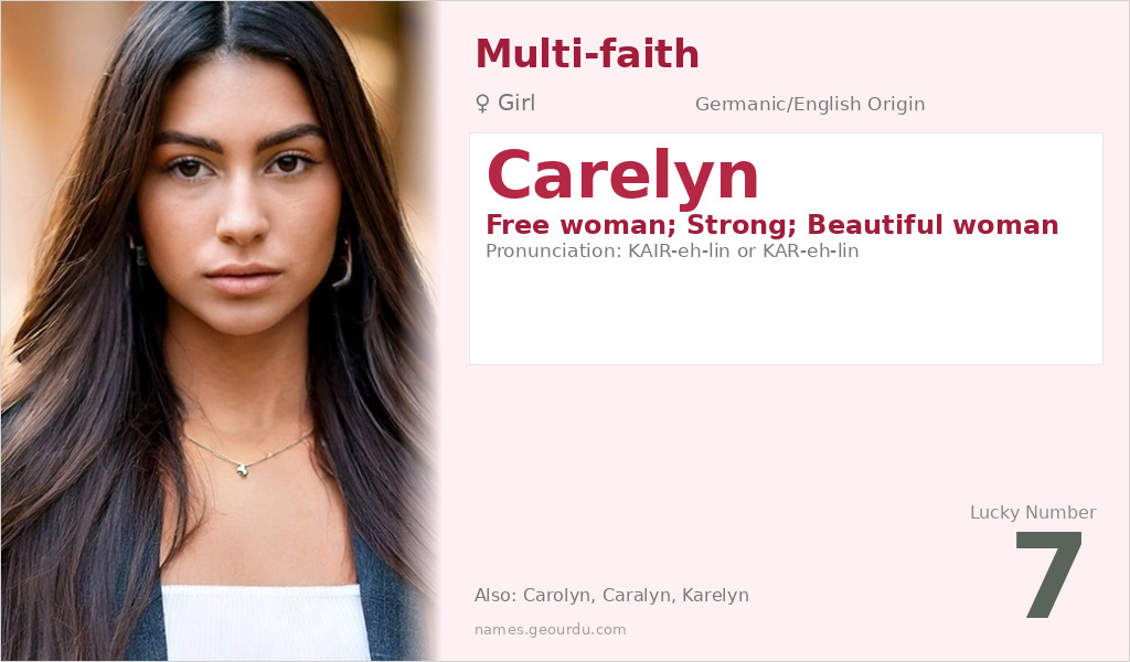 Carelyn Name Meaning and Details