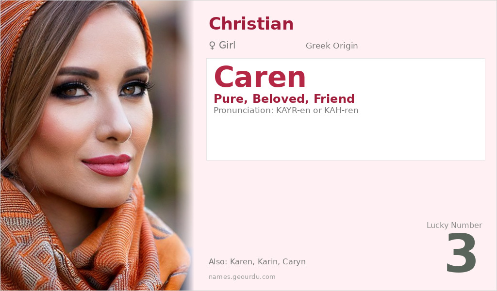 Caren Name Meaning and Details