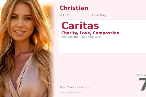 Caritas Name Meaning — Latin Origin, Girl Name & Christian Significance (2025)