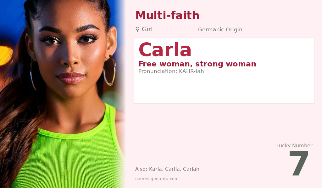 Carla Name Meaning and Details
