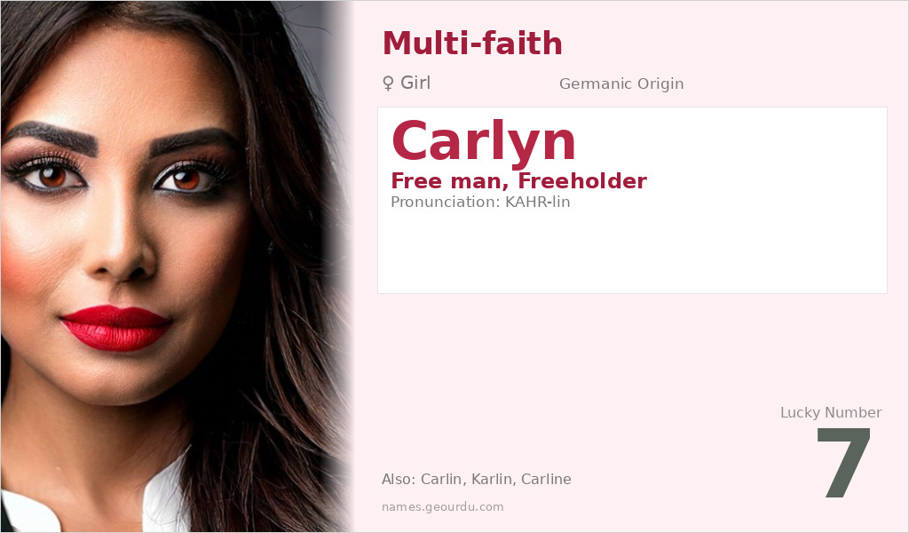 Carlyn Name Meaning and Details