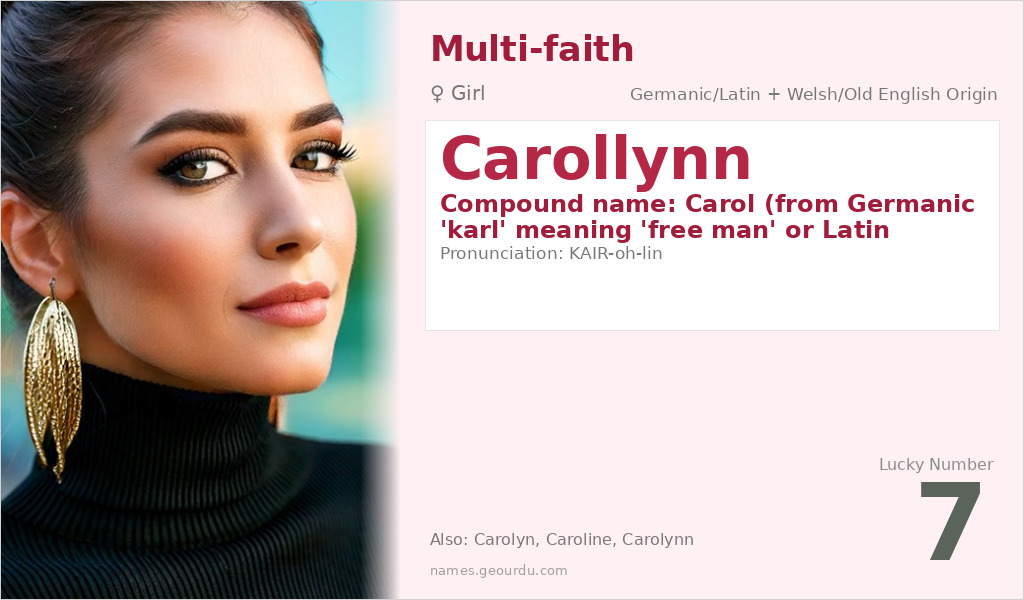 Carollynn Name Meaning and Details