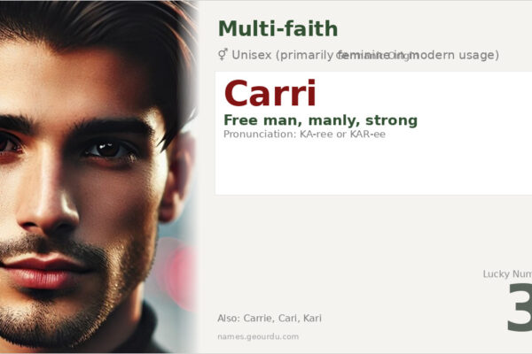 Carri Name Meaning — Germanic Origin, Gender & Details (2025)