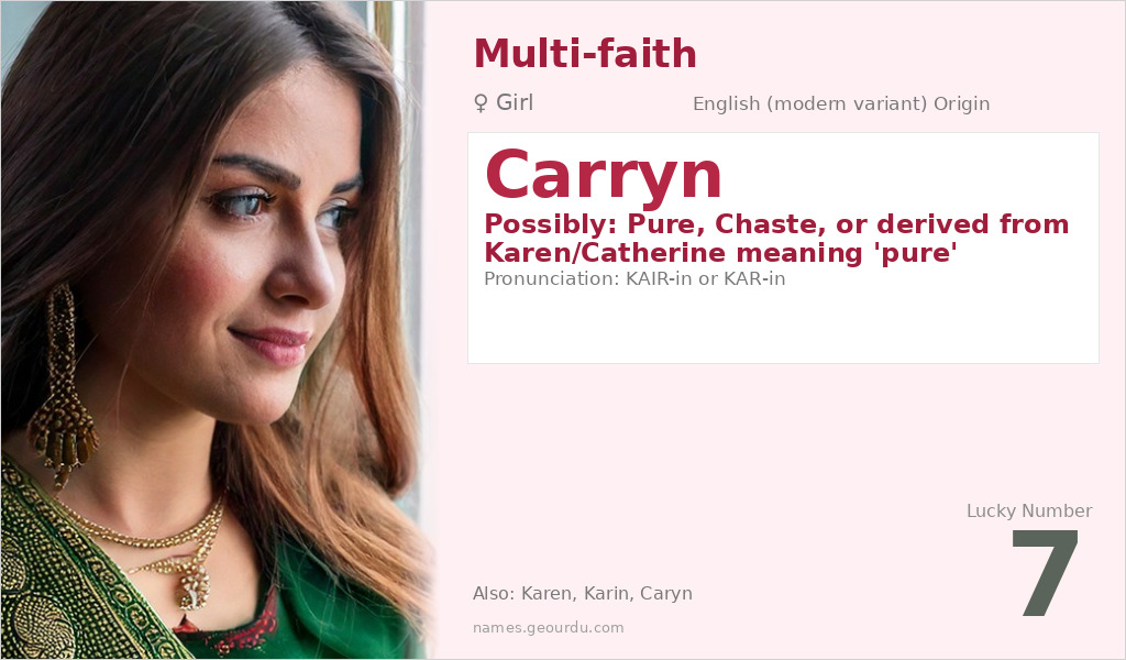 Carryn Name Meaning and Details