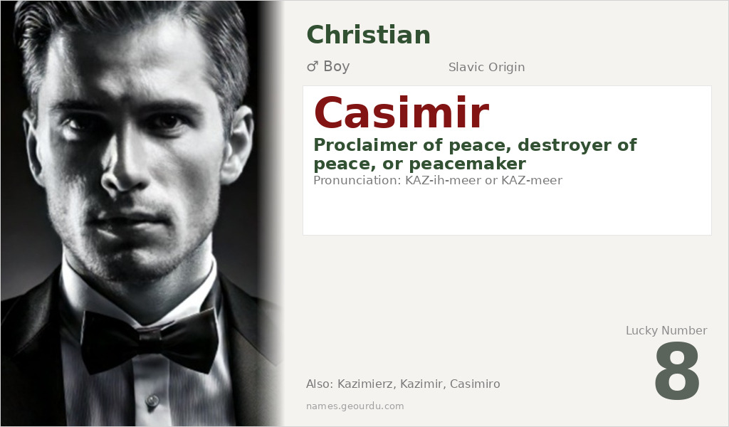 Casimir Name Meaning and Details