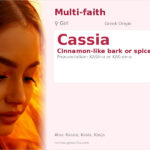 Cassia Name Meaning and Details