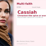 Cassiah Name Meaning and Details