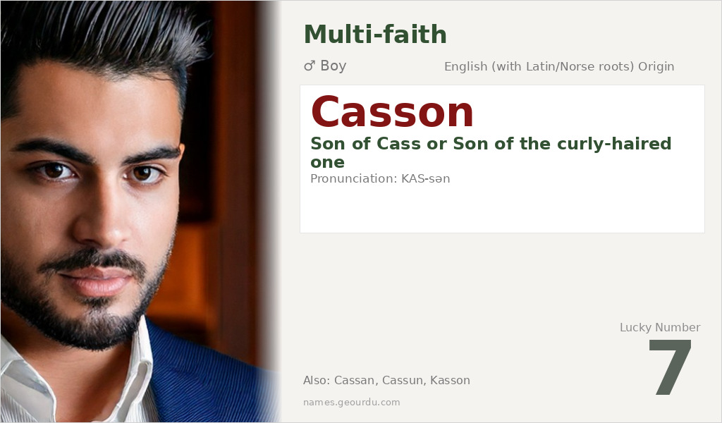 Casson Name Meaning and Details