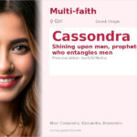Cassondra Name Meaning and Details