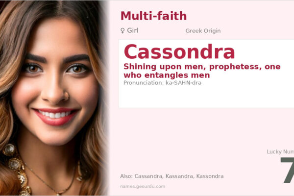 Cassondra Name Meaning — Greek Origin, Girl Name & Details (2025)