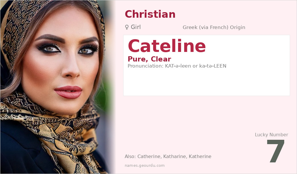 Cateline Name Meaning and Details