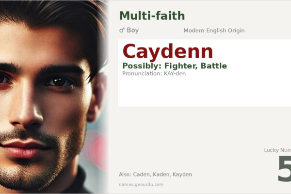 Caydenn Name Meaning — Modern Origin, Boy Name & Details (2025)